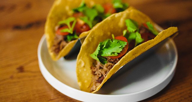 Duck Tacos on a plate